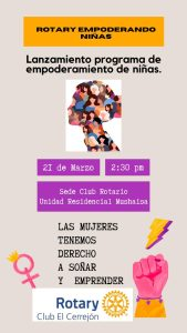 Niñas participando en actividades de empoderamiento